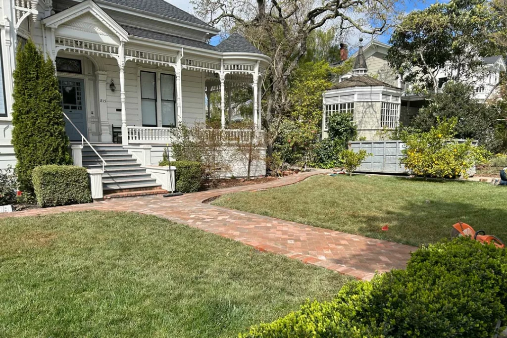 herringbone entryway for historic mcdonald district home remodel